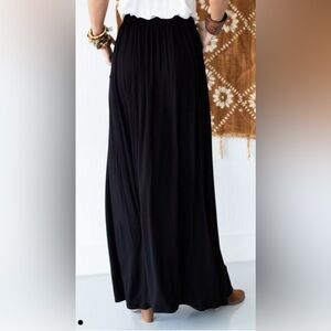 3/$45 Black Maxi Skirt